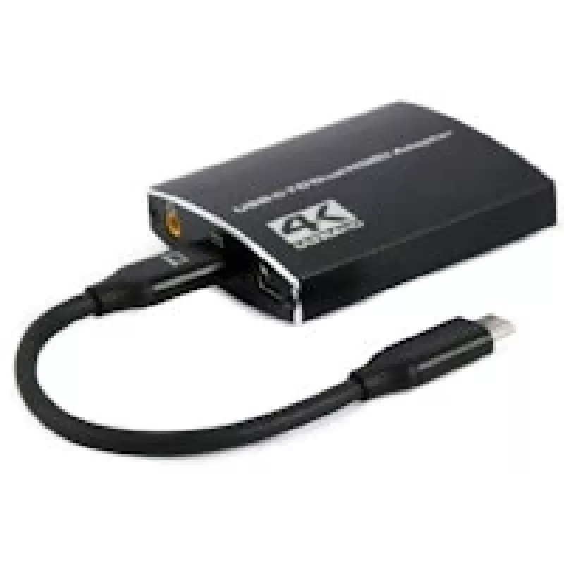 Gembird A-CM-HDMIF2-01 Προσαρμογέας USB-C σε Dual-HDMI, 4K 60Hz, μαύρος