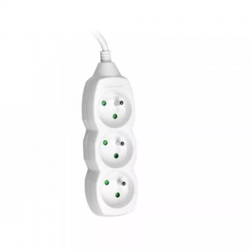 Tracer PowerCord Καλώδιο επέκτασης, 3 πρίζες, 3 m, Λευκό