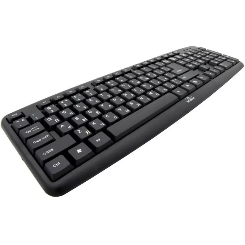 Esperanza TKR101 πληκτρολόγιο Office USB QWERTY αγγλικό, ρωσικό μαύρο