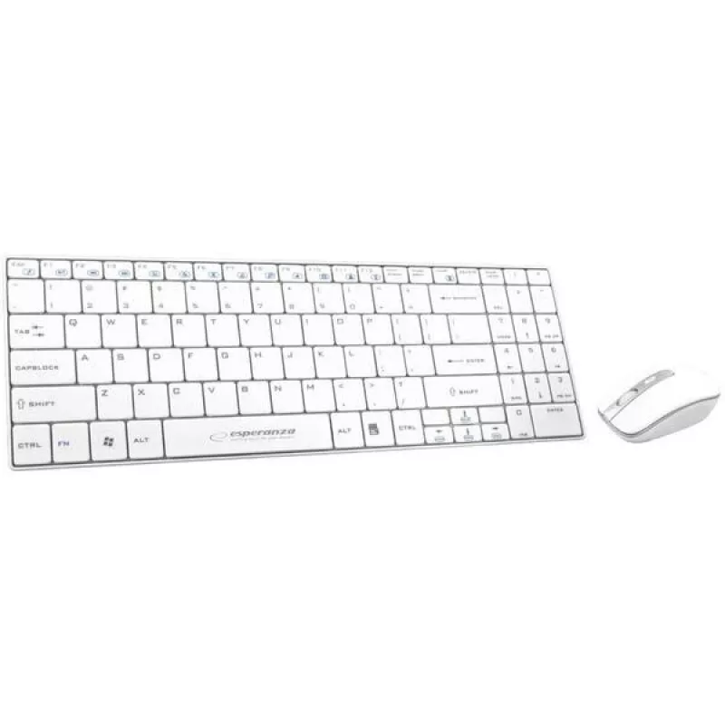Σετ πληκτρολογίου και ποντικιού Esperanza Liberty EK122W, Λευκό