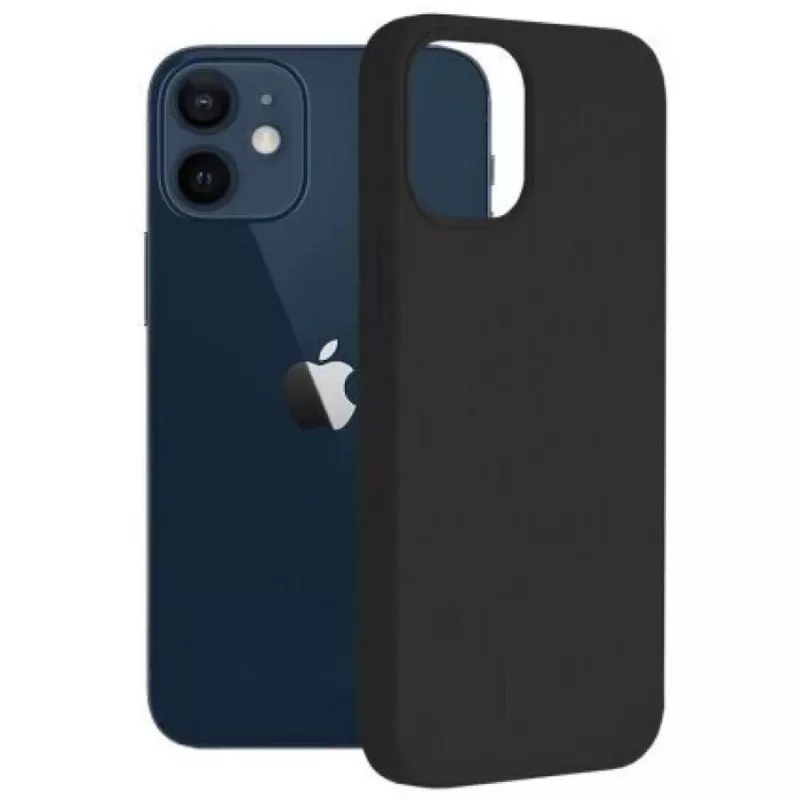 Θήκη Matte Silicone 3mk για iPhone 13 μαύρο