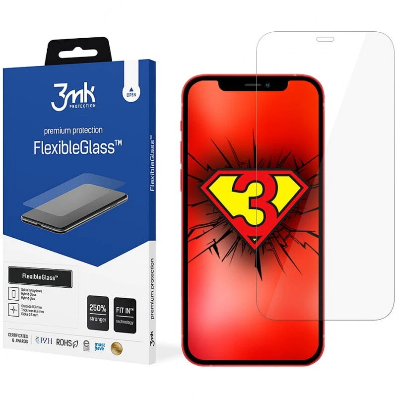3MK FlexibleGlass Μεμβράνη προστασίας οθόνης για iPhone 12/12 Pro