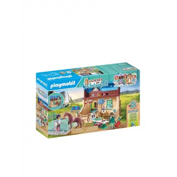 Playmobil Horses of Waterfall - Θεραπεία ιππασίας & Κτηνιατρείο - Παιχνίδι ρόλων & φαντασίας για παιδιά 5 έως 10 ετών - Fat Brain Toys