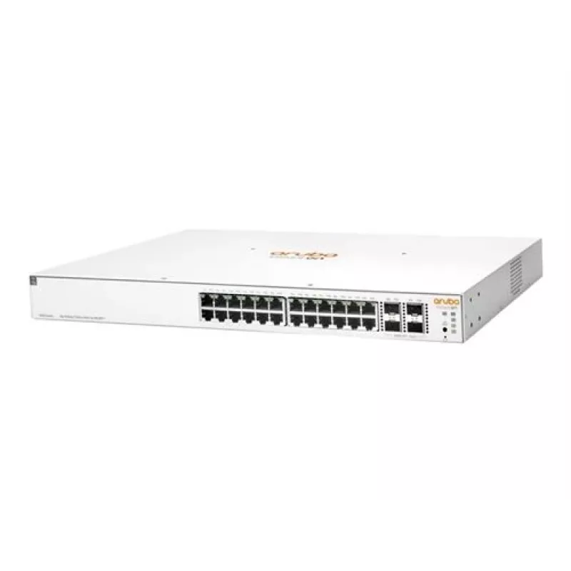 Διαχειριζόμενος μεταγωγέας HPE Aruba Networking Instant On 1930 24G Class4 PoE 4SFP/SFP+ 195W, 24x Gigabit PoE, τοποθέτηση σε rack
