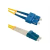 Qoltec - Καλώδιο patch - Singlemode SC/UPC (M) σε Singlemode LC/UPC (M) - 1 m - Οπτική ίνα - Duplex - 9/125 μικρόμετρα - G.652D