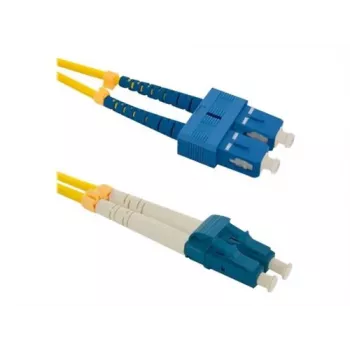 Qoltec - Καλώδιο patch - Singlemode SC/UPC (M) σε Singlemode LC/UPC (M) - 1 m - Οπτική ίνα - Duplex - 9/125 μικρόμετρα - G.652D