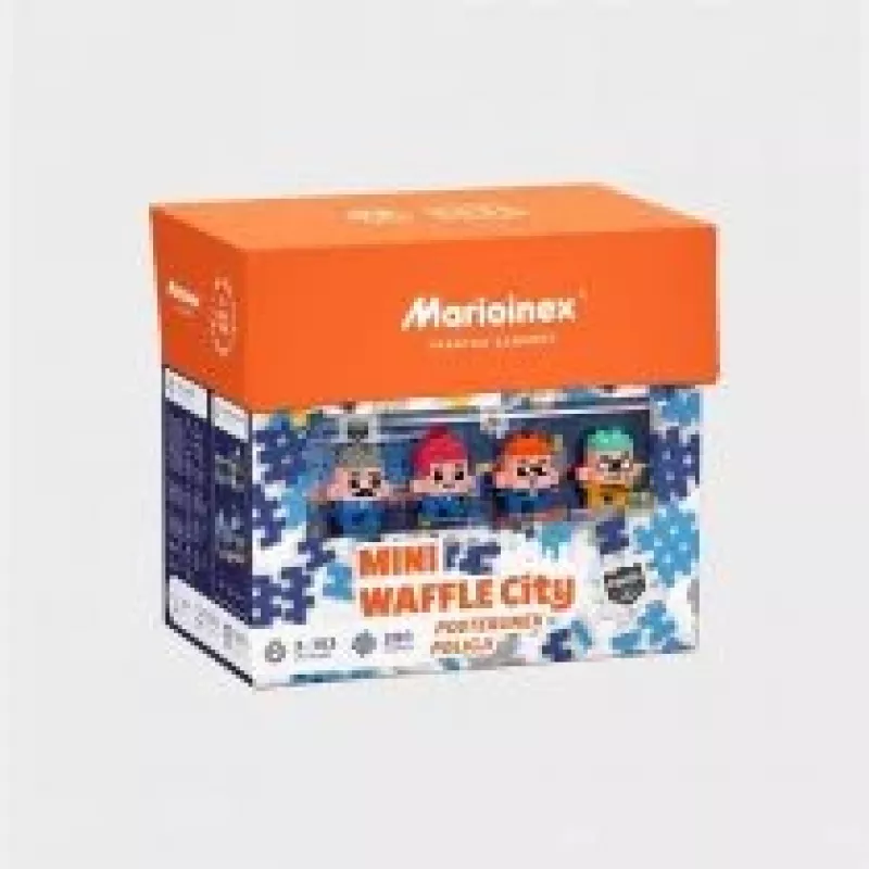 MARIOINEX Mini Waffle City Αστυνομικό τμήμα τουβλάκια, 280 τεμάχια