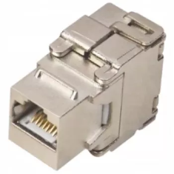 Alantec MKB-S6-1 υποδοχή keystone RJ45, STP Cat6, χωρίς εργαλεία, ασημί