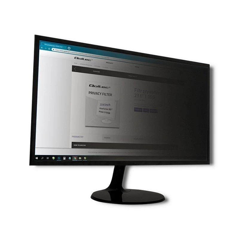 Φίλτρο απορρήτου οθόνης Qoltec 51061 για οθόνη 61 cm (24 ίντσες)