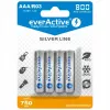 Επαναφορτιζόμενες μπαταρίες AAA NiMH everActive EVHRL03-800 – 1,2 V, 4 τεμ., κυλινδρικές 44,5×10,5 mm