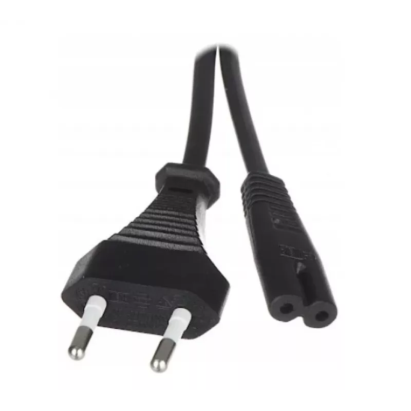 Savio CL-100 Καλώδιο ρεύματος Μαύρο 1,8 m IEC Type E (3,4 mm, 3,1 mm) IEC C7