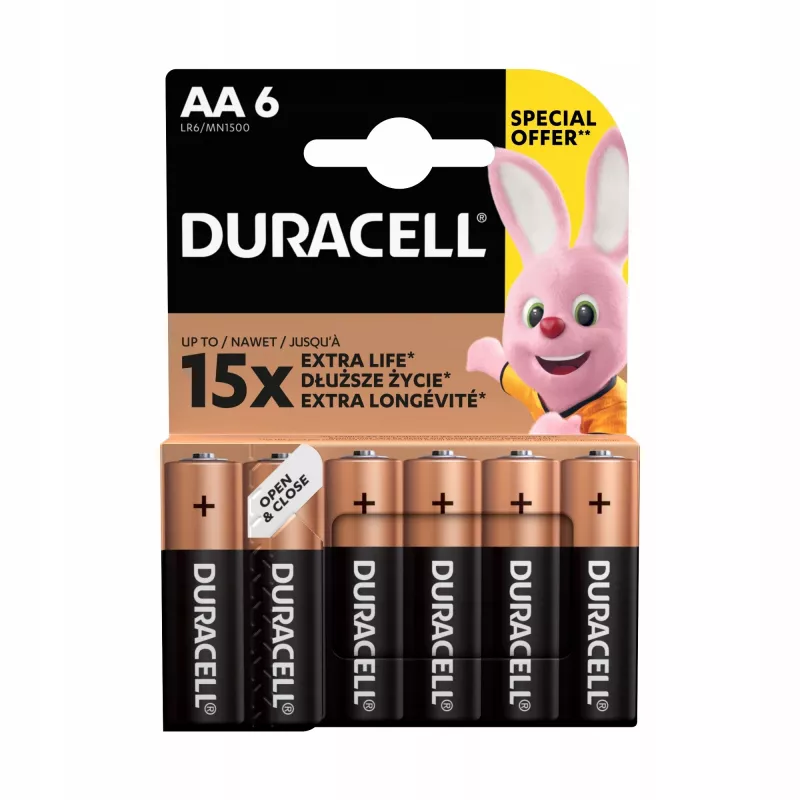 Συσκευασία μπαταριών Duracell Basic AA / LR6 — 6 τεμ. (αλκαλικές)