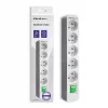 Qoltec 50290 Πολύπριζο 1,8 m 5 πρίζες εσωτερικού χώρου λευκό