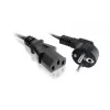 Καλώδιο ρεύματος SAVIO CL-146 — 3 m, IEC C13 σε IEC Type E, μαύρο