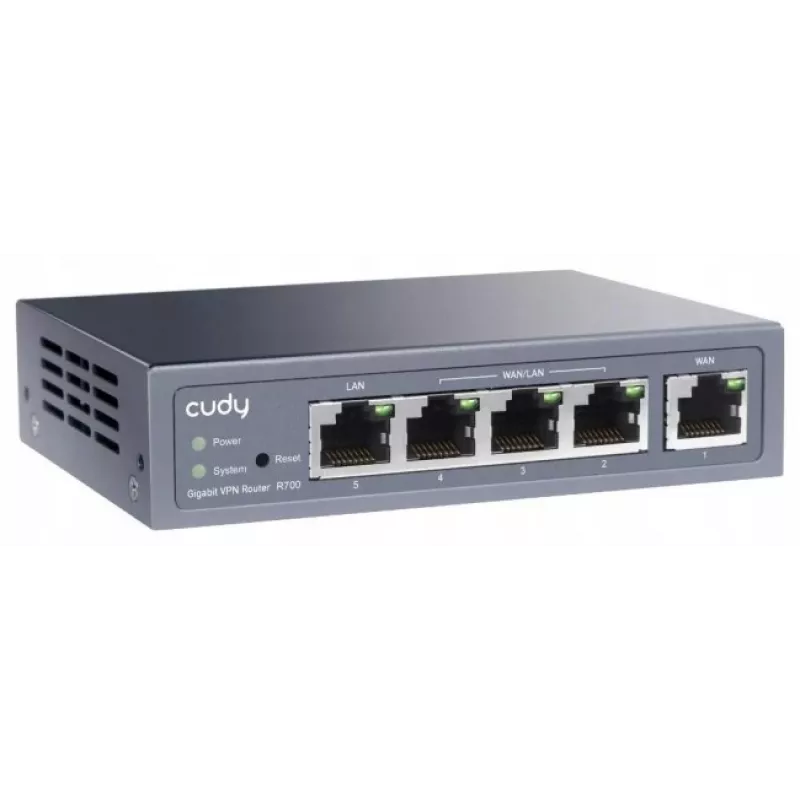 Cudy Gigabit Multi-WAN VPN Router ενσύρματος router Fast Ethernet, Gigabit Ethernet Γκρι
