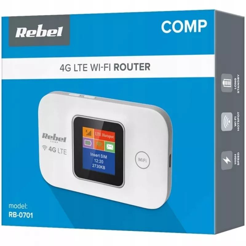 Rebel RB-0701 Ασύρματος δρομολογητής Singleband (2,4 GHz) 3G 4G