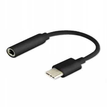 Αντάπτορας καλωδίου SAVIO AK-35/B USB Type-C (3.1) αρσενικό σε υποδοχή 3,5 mm, μαύρο