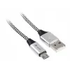 Καλώδιο USB Tracer TRAKBK46928 1m USB A Micro-USB B μαύρο ασημί