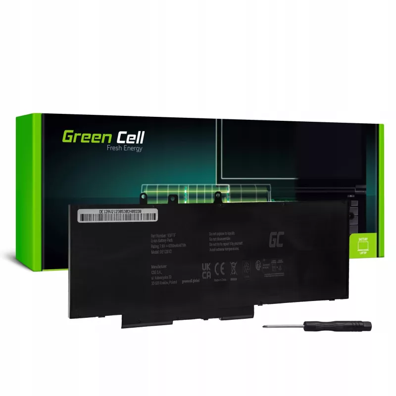 Green Cell GC-DE128V2 μπαταρία laptop 7,6 V 6000 mAh μπαταρίες Dell