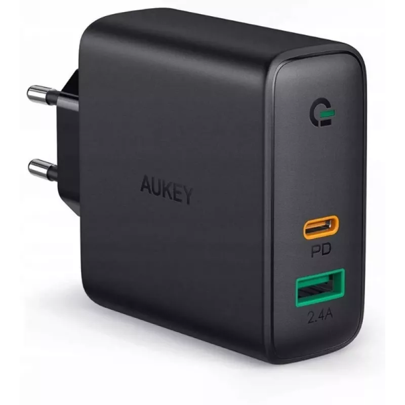Φορτιστής τοίχου PA-D3 2xUSB Power Delivery (1xUSB+1xUSB C) 5,4A 60W Dynamic Detect