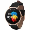 Δερμάτινο smartwatch Garett Verona χρυσό-μαύρο