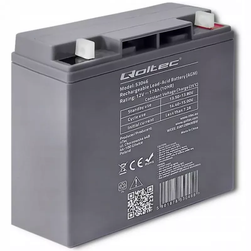 Μπαταρία Qoltec 53046 για ασύρματα εργαλεία 17 Ah 12 V