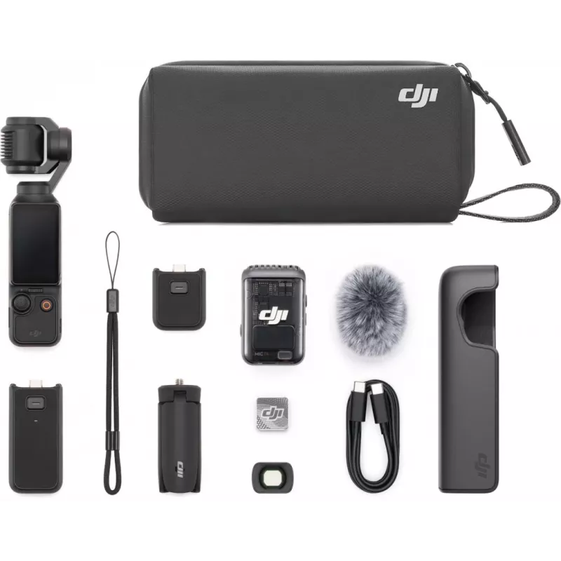 DJI Osmo Pocket 3 Creator Combo – 1 CMOS Gimbal Κάμερα, 4K/120fps, 2 OLED Οθόνη Αφής