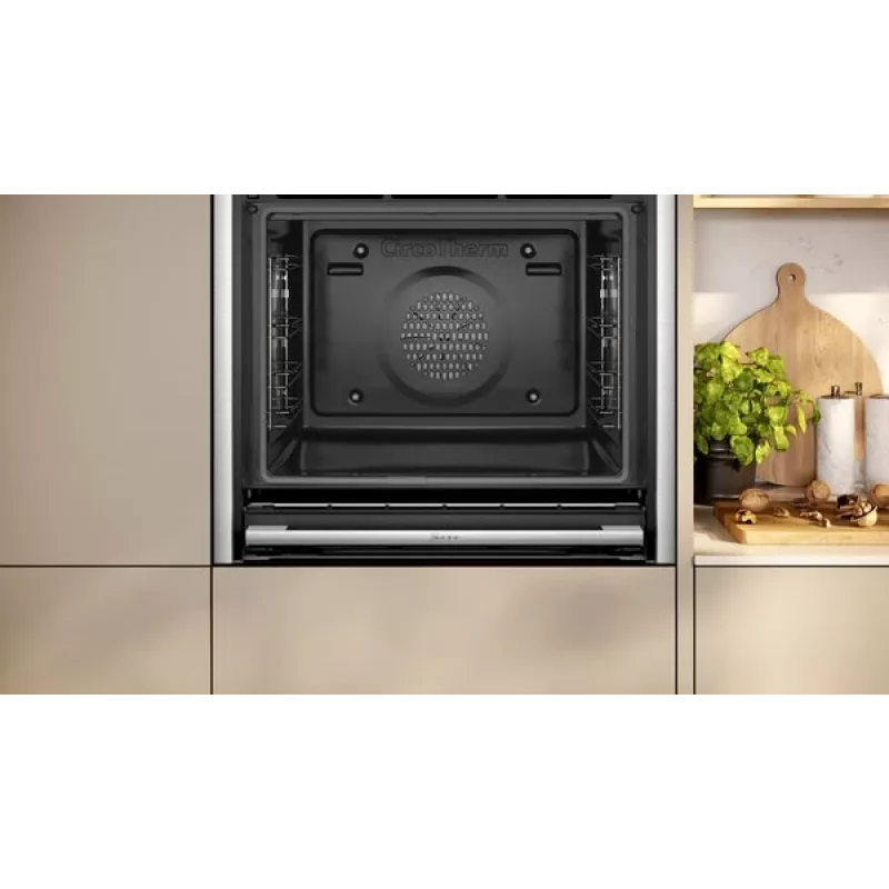 Neff B64CT73N0 Φούρνος 71 L Μαύρο, Ανοξείδωτο ατσάλι