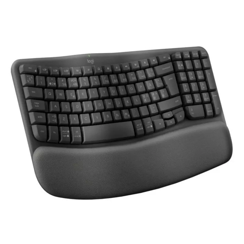 Logitech Wave Keys Office RF Wireless + Bluetooth QWERTY Δανικά Φινλανδικά Νορβηγικά Σουηδικά Graphite