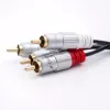 Καλώδιο ήχου Qoltec 52337 2 m 2 x RCA μαύρο