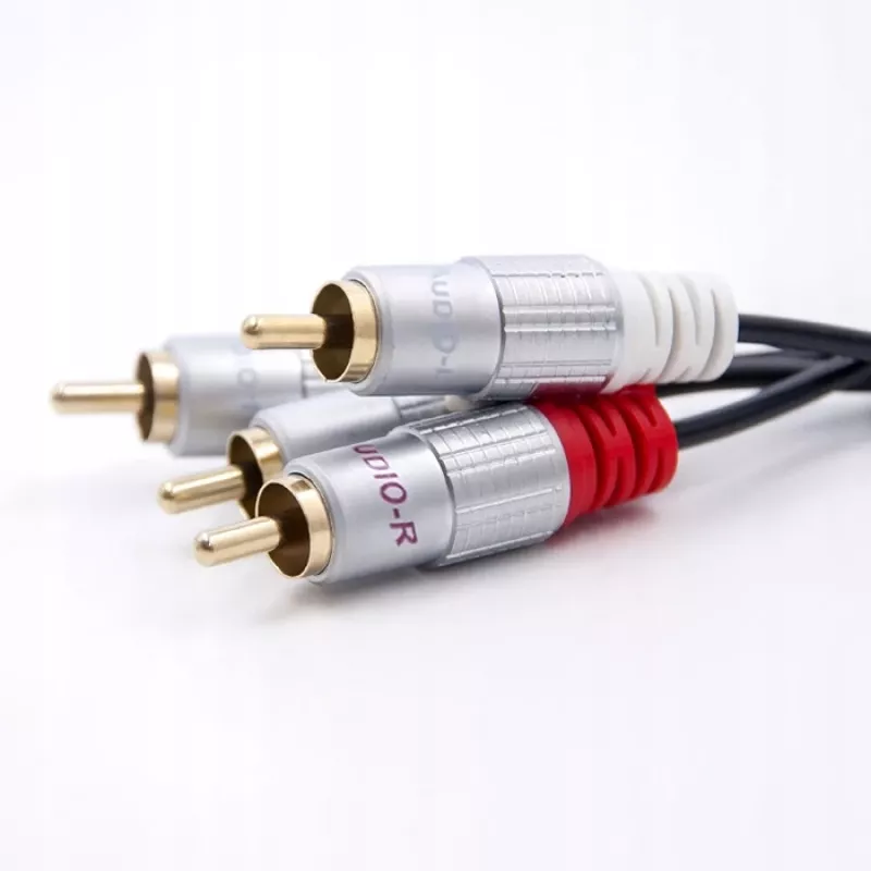 Καλώδιο ήχου Qoltec 52337 2 m 2 x RCA μαύρο
