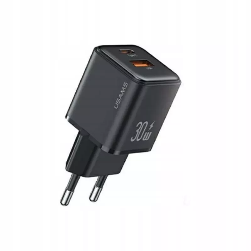 usams Προσαρμογέας φόρτισης USB‑C + USB‑A PD 3.0 30W CC189TC01