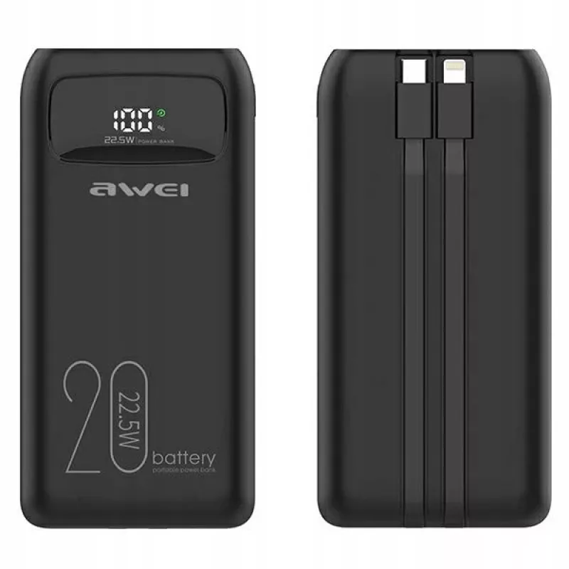 Powerbank 20000mAh P169 K 22.5W USB-C + Καλώδιο Apple