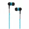 Ακουστικά in-ear με σχέδιο φερμουάρ και μικρόφωνο