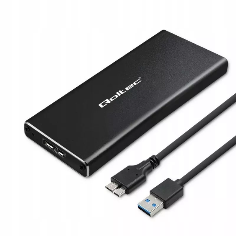 Θήκη SSD M.2 SATA QOLTEC 51854 USB 3.0 χωρίς εργαλεία