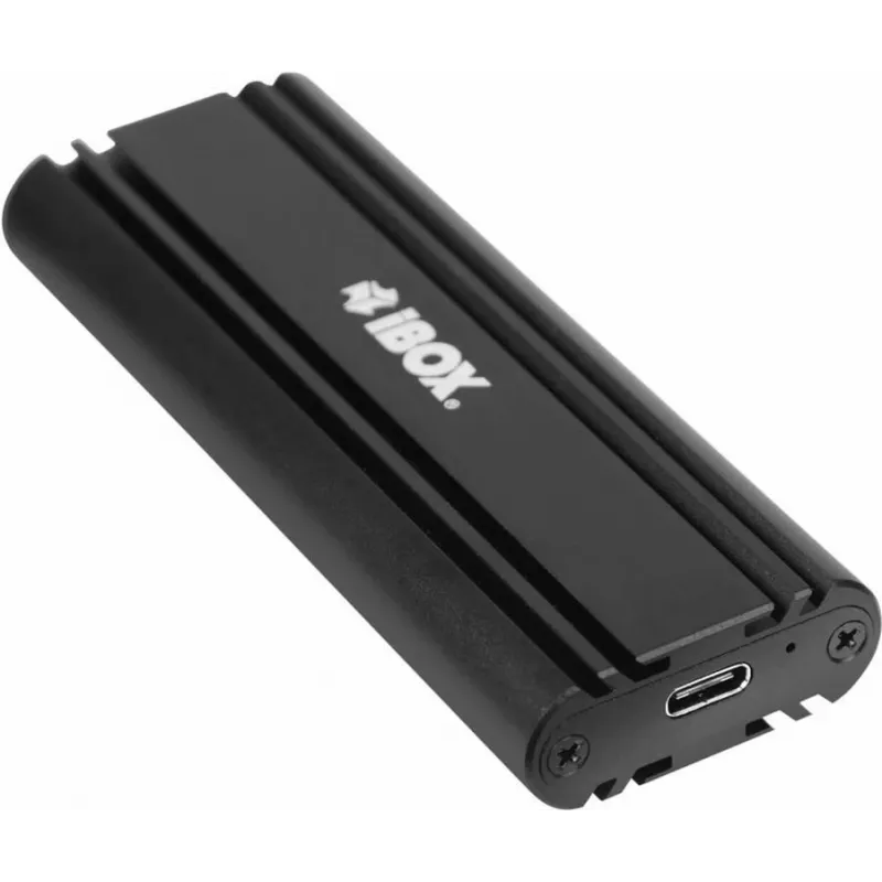 Θήκη SSD IBOX HD-07 για 1x M.2 δίσκο, USB 3.2 Gen 2 (10 Gbit/s), USB-C, μαύρο