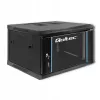 Qoltec 54465 επιτοίχιο ικρίωμα 19 ιντσών 6U, 600 x 370 x 600 mm, πόρτα από ψημένο γυαλί, χάλυβας SPCC