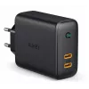Φορτιστής AUKEY PA-D2 για φορητές συσκευές 36W μαύρο εσωτερικού χώρου