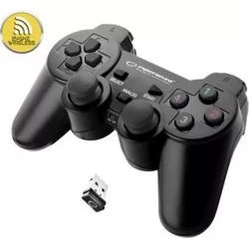 Esperanza EGG108K Χειριστήριο gaming μαύρο USB 2.0 gamepad αναλογικό / ψηφιακό PC, Playstation 3