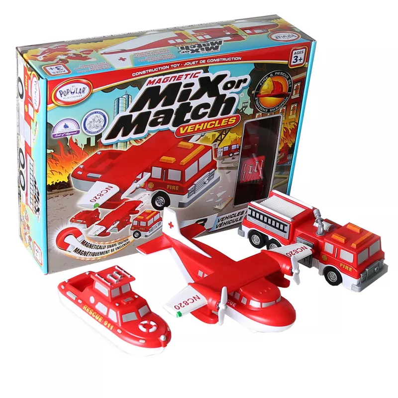 Σετ οχημάτων Popular Playthings Mix or Match Vehicles Fire and Rescue