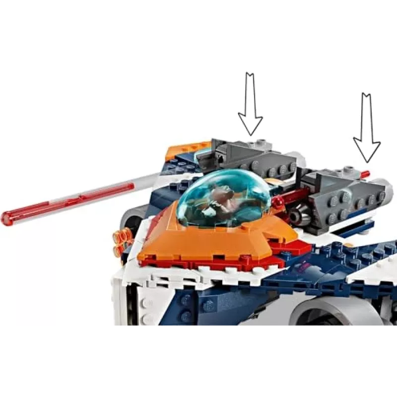 Παιχνίδι κατασκευών LEGO Marvel Super Heroes Διαστημόπλοιο του Rocket 76278 – σετ Rocket και Ronan