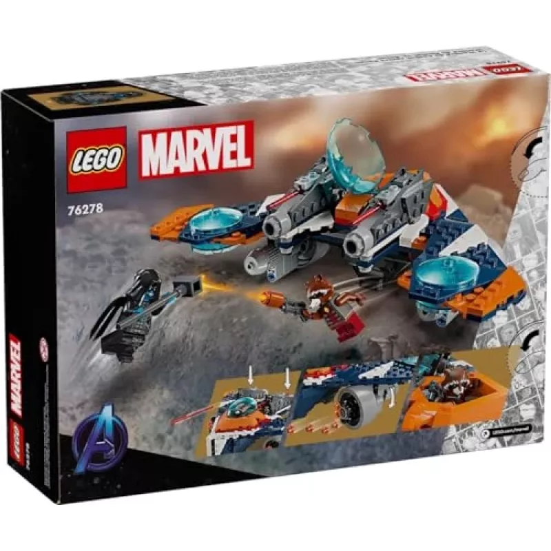Παιχνίδι κατασκευών LEGO Marvel Super Heroes Διαστημόπλοιο του Rocket 76278 – σετ Rocket και Ronan