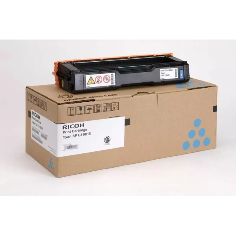 Γνήσιο τόνερ Ricoh SP C310HE 1 τεμ. κυανό