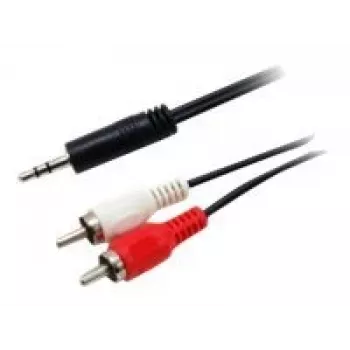 Equip Καλώδιο ήχου 3.5mm αρσενικό σε 2xRCA αρσενικό στερεοφωνικό, 2,5m, 3.5mm, αρσενικό, 2 x RCA, αρσενικό, 2,5 m, μαύρο