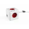 Allocacoc PowerCube Extended USB 1,5M RED 2402 RD Connectivity Αξεσουάρ Κόκκινο