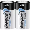 Energizer D Αλκαλικές μπαταρίες Max Plus, 2 συσκευασία