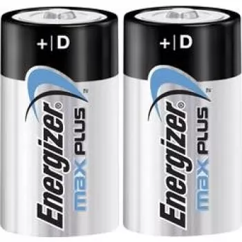Energizer D Αλκαλικές μπαταρίες Max Plus, 2 συσκευασία