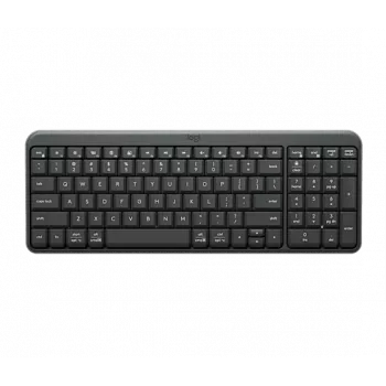 Συμπαγές ασύρματο πληκτρολόγιο Logitech K250 US-Layout, δέκτης USB-Nano, επίπεδα πλήκτρα