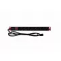 Πολύπριζο rack TECHLY 365733 1U — 8× πρίζες Schuko, καλώδιο 2 m