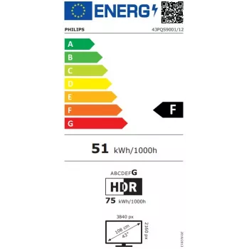 Philips 43PQS9001/12 43 inch 4K UHD LED Smart TV με Dolby Vision και Dolby Atmos
